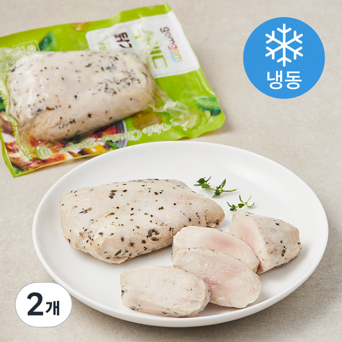 곰곰 수비드 닭가슴살 바질 & 올리브 (냉동), 115g, 1개입, 2개