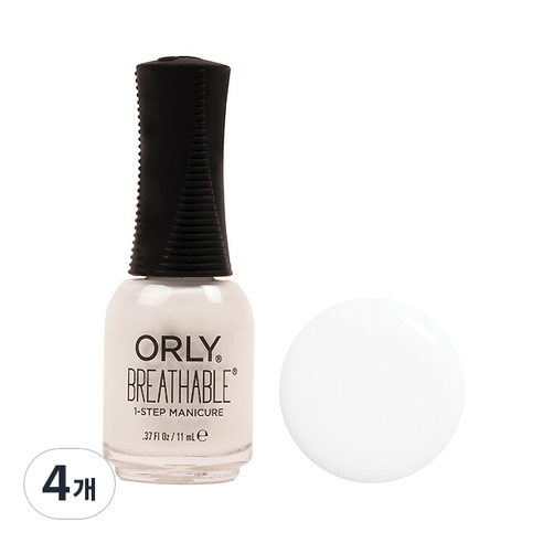 오를리 브레써블 컬러 2070002 화이트팁스, 11ml, 4개
