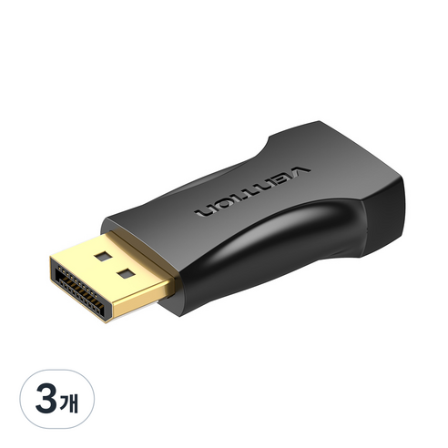벤션 4K DP to HDMI 변환 젠더, HBPB0, 3개