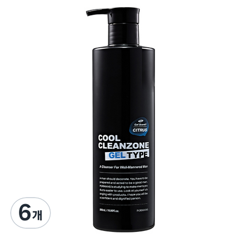 포르맨즈 쿨클린존 젤타입 남성청결제, 500ml, 6개