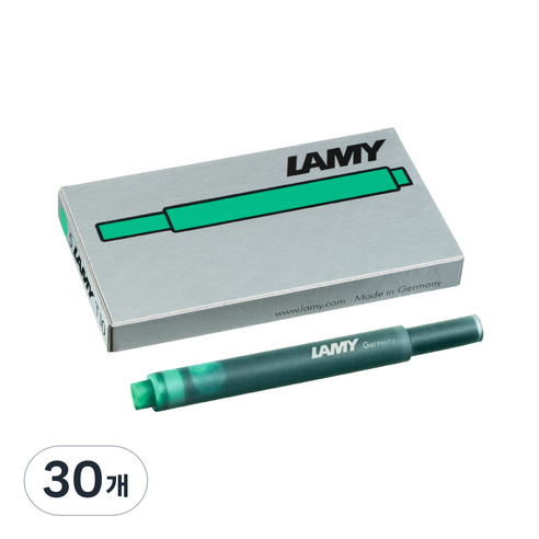 LAMY 만년필용 잉크 카트리지, 그린, 30개