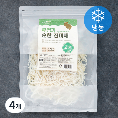 청해명가 무첨가 순한 진미채 (냉동), 300g, 4개