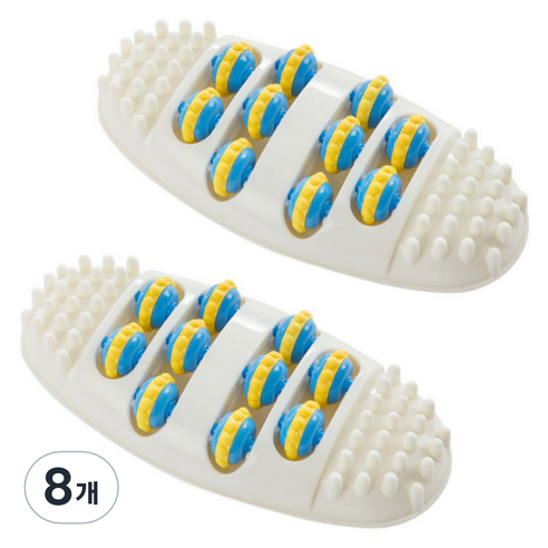 발 마사지 롤러형, 화이트, 8개