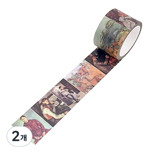 라이프포인트 명화 시리즈 마스킹 테이프 30mm x 8m, 세잔, 2개