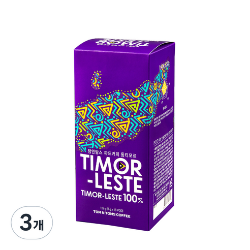 탐앤탐스 파드 커피 동티모르 18p, 7g, 3개, 에스프레소