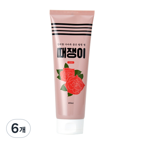 때쟁이 바디 필링 젤 장미향, 250ml, 6개