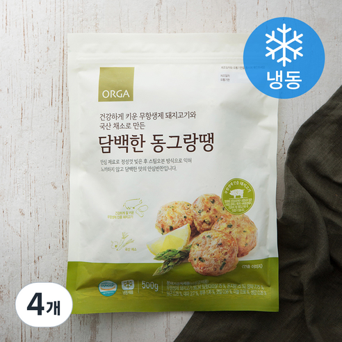 올가홀푸드 담백한 동그랑땡 (냉동), 500g, 4개