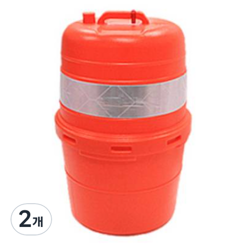 신도산업 조립식 드럼, 2개, 주황