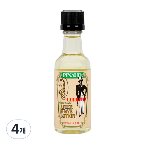 클럽맨피노드 클래식 바닐라 에프터쉐이브 로션, 50ml, 4개