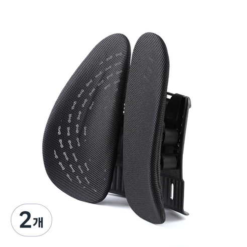 카템 3D 허리 자세교정 쿠션 CT210, 블랙, 2개
