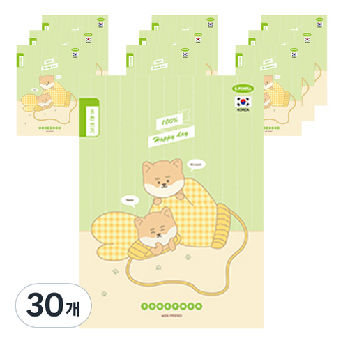 펜피아 1000 초등 8칸쓰기 제본노트, A 그린 장갑, 30개