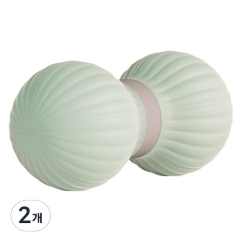 ACDI 근육 이완 실리콘 3세대 마사지 볼 더블, 2개, 그린