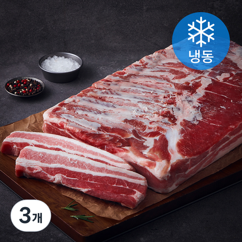 MAUM 한판 그대로 통삼겹살 (냉동), 3개, 5kg