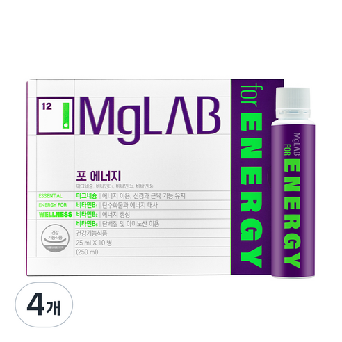 마그랩 포 에너지, 250ml, 4개