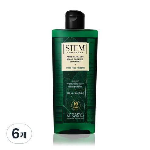 케라시스 스템루텐스 두피영양샴푸 두피쿨링 탈모케어, 6개, 180ml