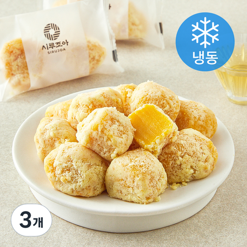 시루조아 카스테라 단호박 인절미 (냉동), 264g, 3개, 1개입