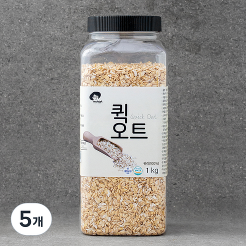 엉클탁 고소한 퀵 오트밀, 1kg, 5개