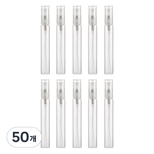 유리 향수 공병 10ml, 투명, 50개