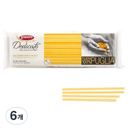 그라노로 데디카토 링귀네 3, 500g, 6개