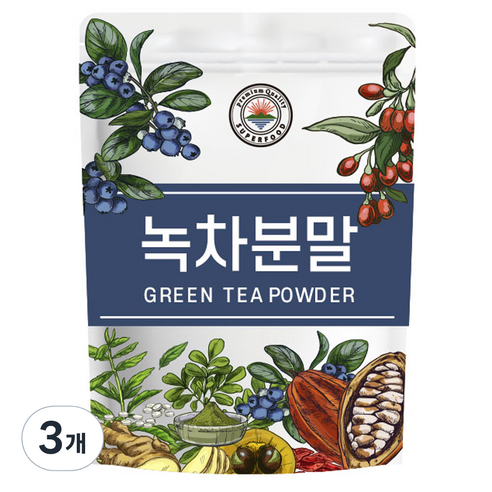해나식품 녹차 가루, 300g, 1개입, 3개