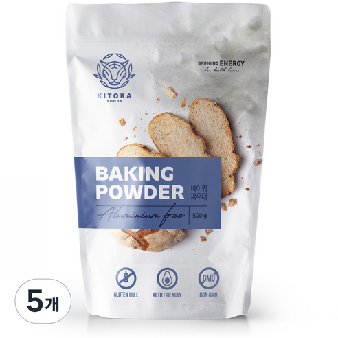 키토라푸드 글루텐프리 베이킹파우더, 5개, 500g