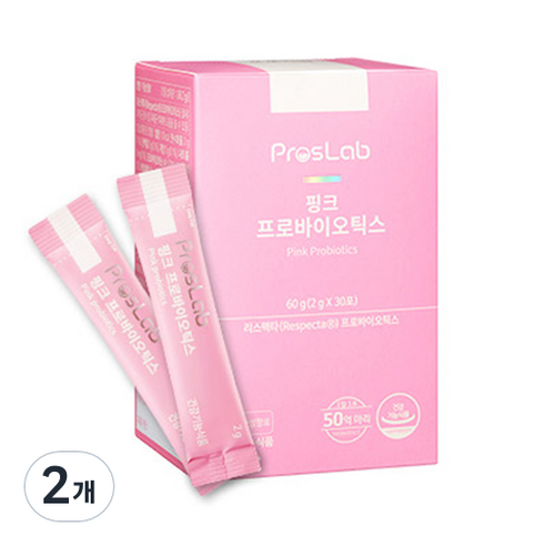 프로스랩 핑크 프로바이오틱스 여성 유산균, 60g, 2개
