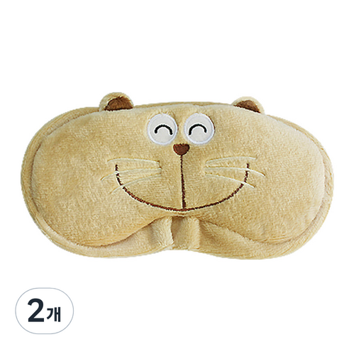 애니나라 캐릭터 수면안대 해피/Beige, 1개입, 2개