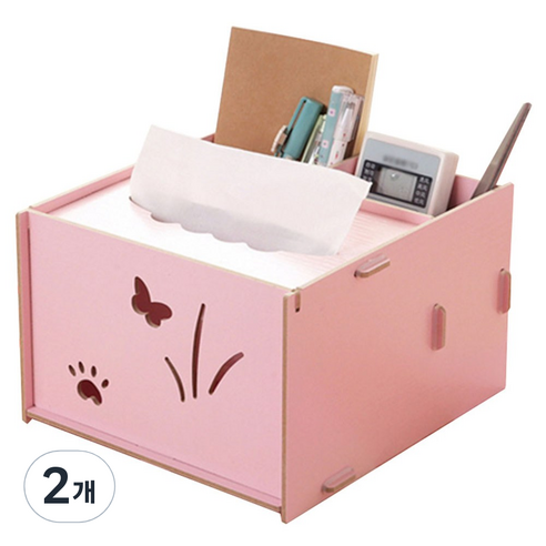 필립로지스틱 퍼피나비 DIY 뷰티박스, 2개, 핑크
