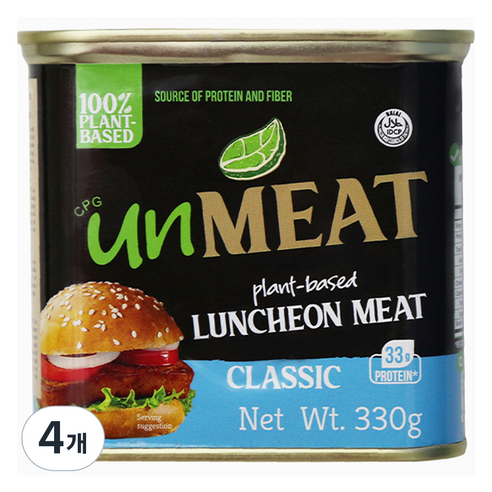 식물성 런천미트 클래식, 330g, 4개