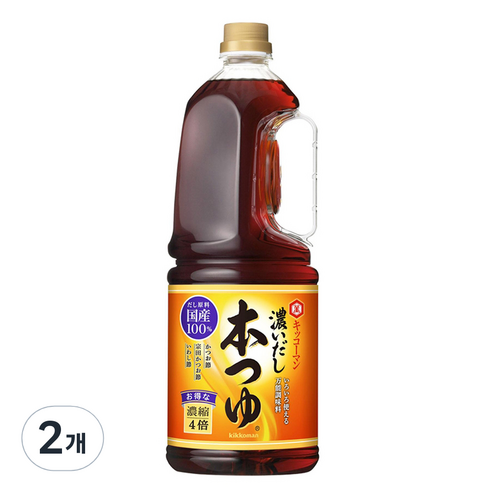 기꼬만 코이다시 혼쯔유, 1.8L, 2개