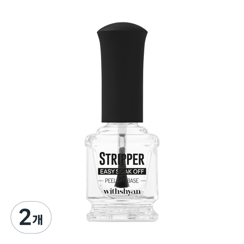 위드샨 필오프 베이스 스트리퍼, 15ml, 2개