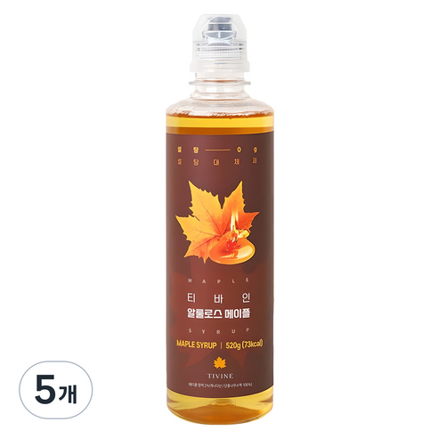 티바인 알룰로스 메이플, 520g, 5개
