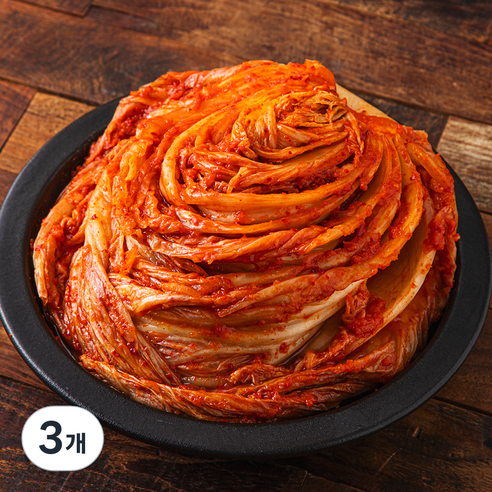 더 맛있는 포기 배추김치, 5kg, 3개