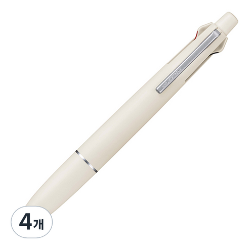 제트스트림 라이트 터치 잉크 멀티펜 MSXE-LS 0.5mm, 멜로화이트, 4개