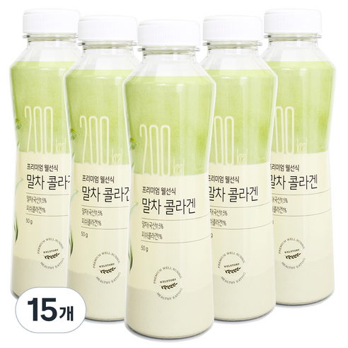 프리미엄 웰선식 말차콜라겐, 15개, 50g