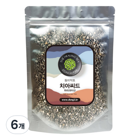 동이약초 파라과이산 치아씨드, 150g, 6개