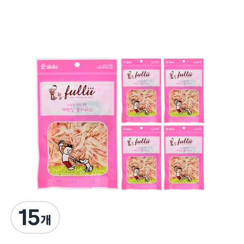 후루루 고양이 슬라이스 간식, 게살맛, 30g, 15개