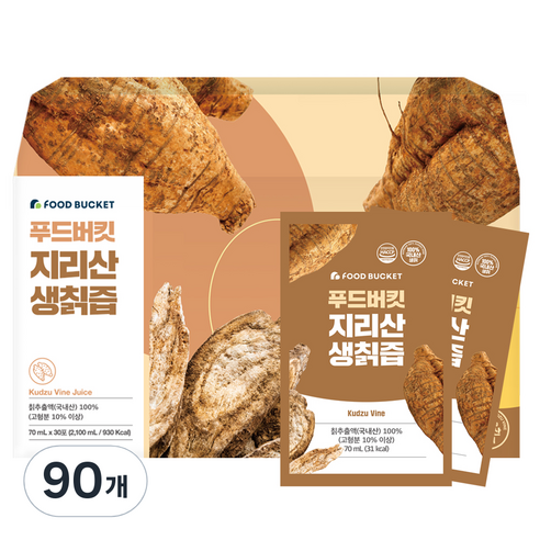 푸드버킷 지리산 생칡즙, 70ml, 90개
