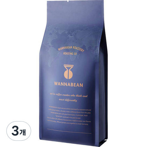 워너빈 시그니쳐 하우스 블렌딩 분쇄 원두, 핸드드립, 1kg, 3개