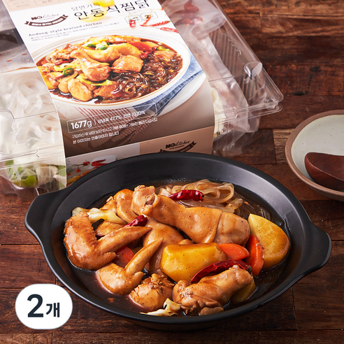 노키친 당면가득 안동식찜닭 밀키트, 1.677kg, 2개