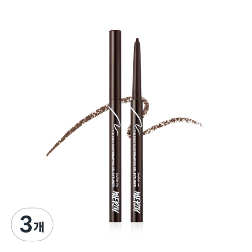 머지 더 퍼스트 이지드로잉 젤 아이라이너 0.14g, EG2 체스트넛, 3개