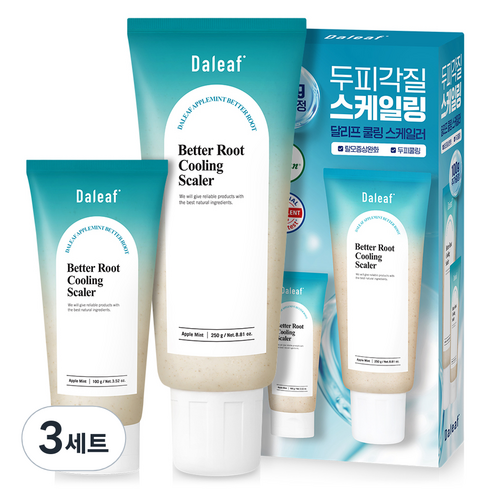 달리프 탈모 쿨링 스케일러 250g + 100g 세트, 3세트