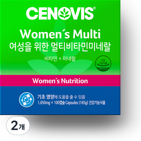 세노비스 여성용 멀티비타민미네랄, 100정, 2개
