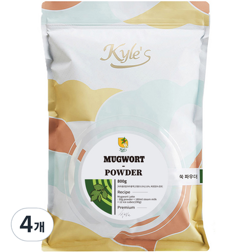 카일스 쑥 파우더, 800g, 4개, 1개입