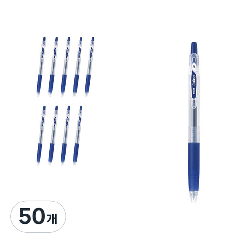 파이롯트 쥬스 젤잉크펜 0.5mm LJU-10EF, 블루블랙, 50개