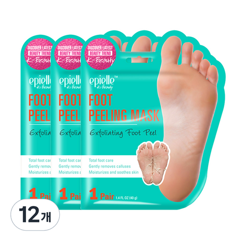 에피엘르 풋필링 마스크팩, 2개입, 12개, 40g
