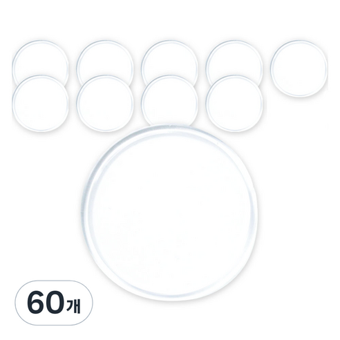 아베스트 원형 논슬립 패드 6cm, 투명, 60개