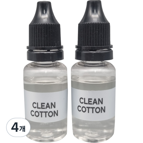 엠퓨처 차량용 방향제 오일 15ml 리필, 4개, 클린코튼