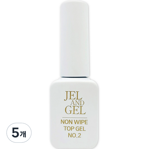 메이브라운 젤앤젤 유광 탑 젤 손톱연장 9g, 투명, 5개