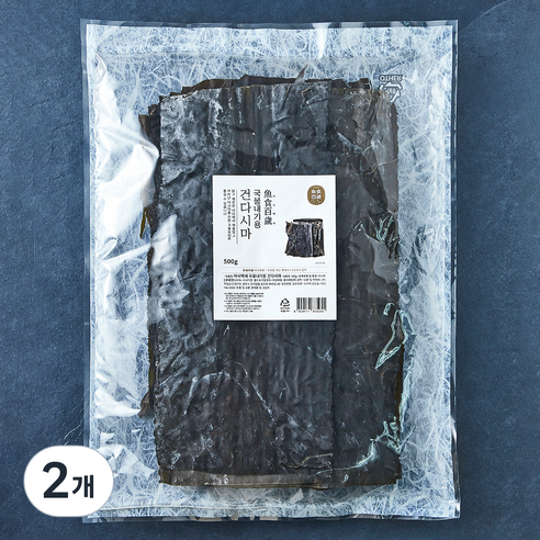 어식백세 국물내기용 건 다시마, 500g, 2개